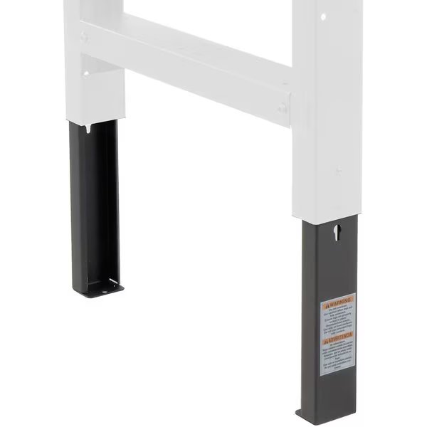 Height Adjustable Leg Extender Kit, 35-1/2 to 43, Black, 2PK, Global Industrial, Mfr#: 319132